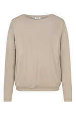 SUBLEVEL Langarm T-Shirt Dark Beige