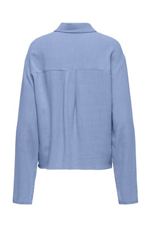 ONLY Leinen Bluse Bel Air Blue