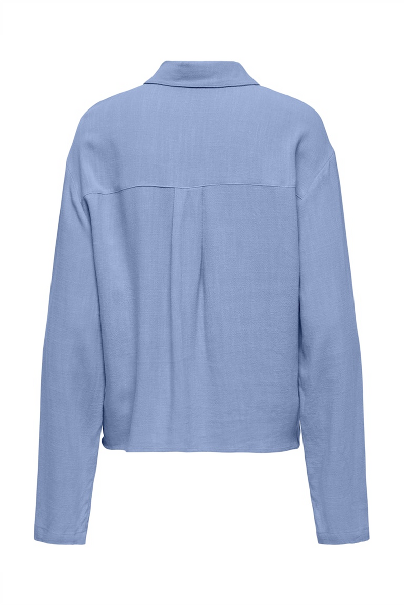 ONLY Leinen Bluse Bel Air Blue