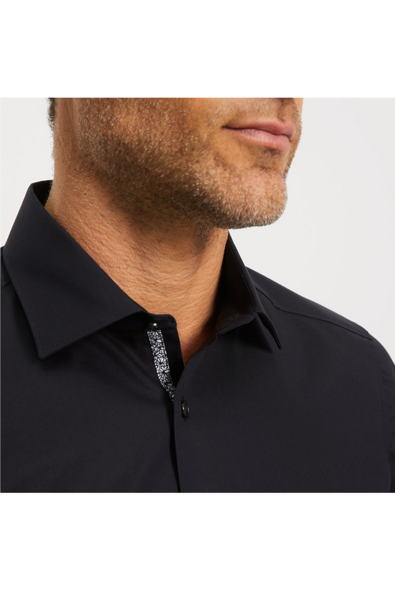 OLYMP Hemd Level 5 Body Fit Schwarz
