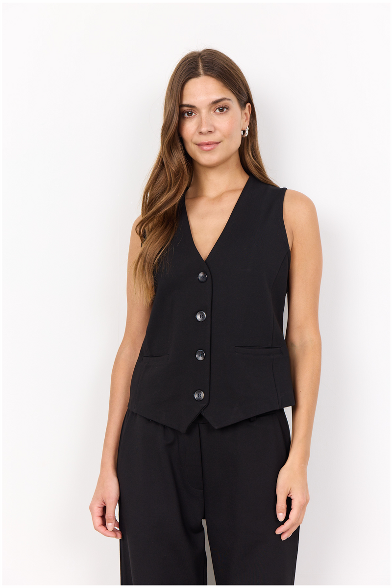 SOYACONCEPT Weste Schwarz