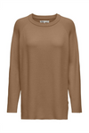 ONLY O Neck Pullover Toasted Coconut