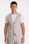 LINDBERGH Leinen Weste Grey