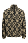 JACK & JONES Half Zip Teddy Hoodie Mocha Meringue