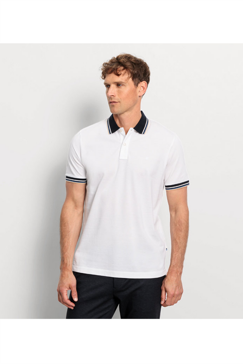 OLYMP Poloshirt Weiss