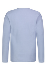 EIGHT 2 NINE Struktur Longsleeve Middle Blue