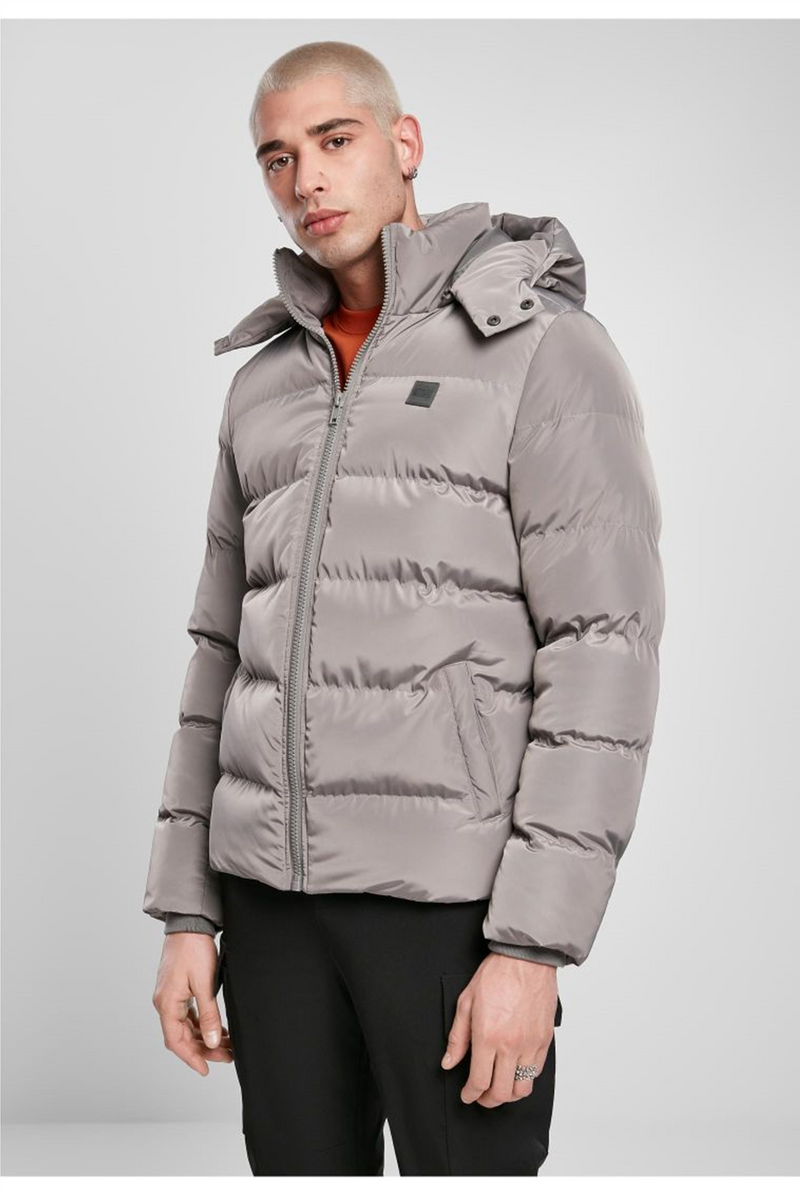 URBAN CLASSICS Winter Puffer Jacke Asphalt