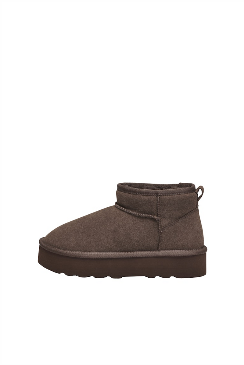 ONLY SHOES Gefütterte Teddy Boots Chestnut