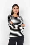 SOYACONCEPT Langarm T-Shirt Schwarz