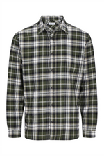 JACK & JONES Flanell Hemd Kombu Green