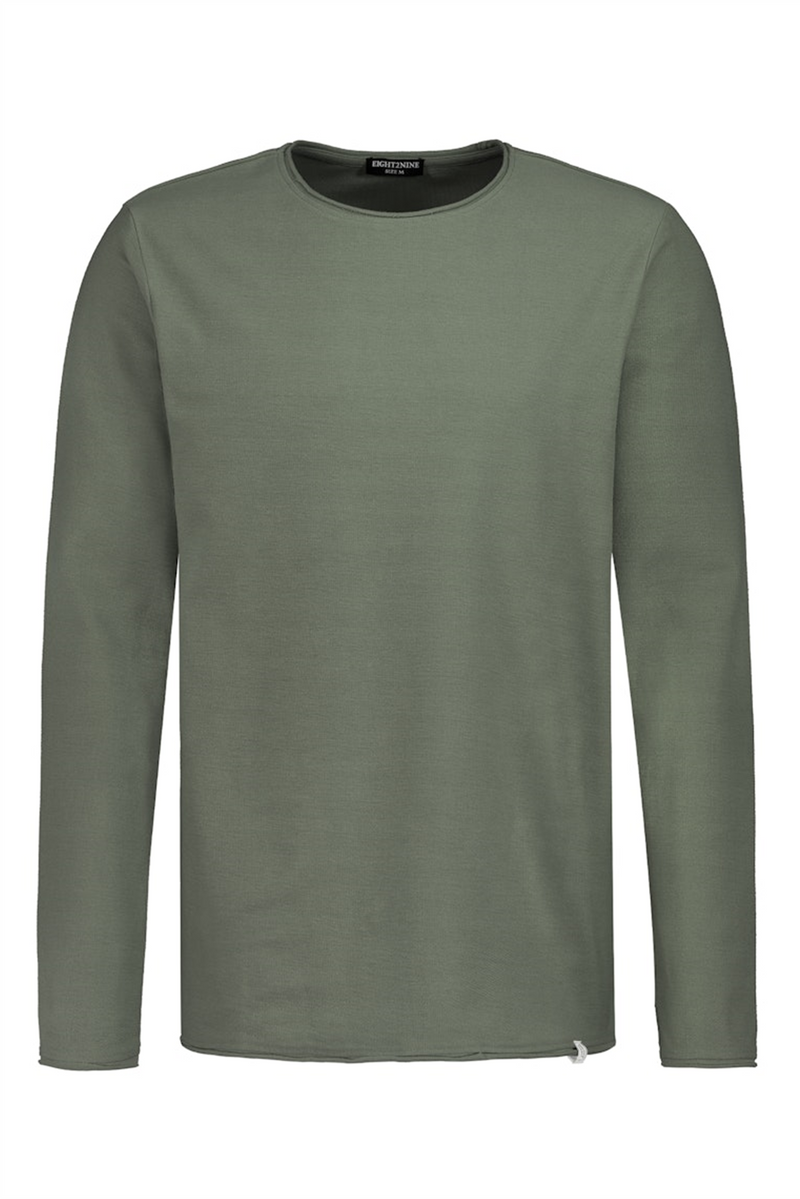 EIGHT 2 NINE Struktur Longsleeve Middle Green