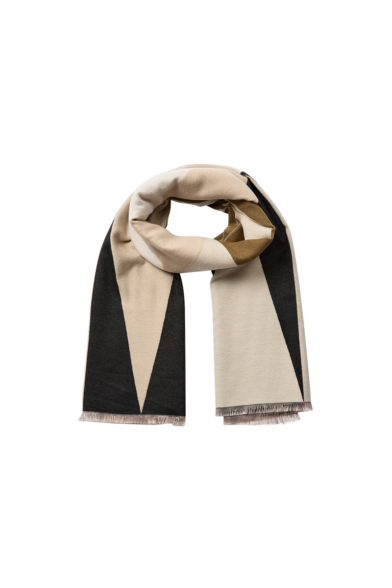 SOYACONCEPT Schal Schwarz Creme