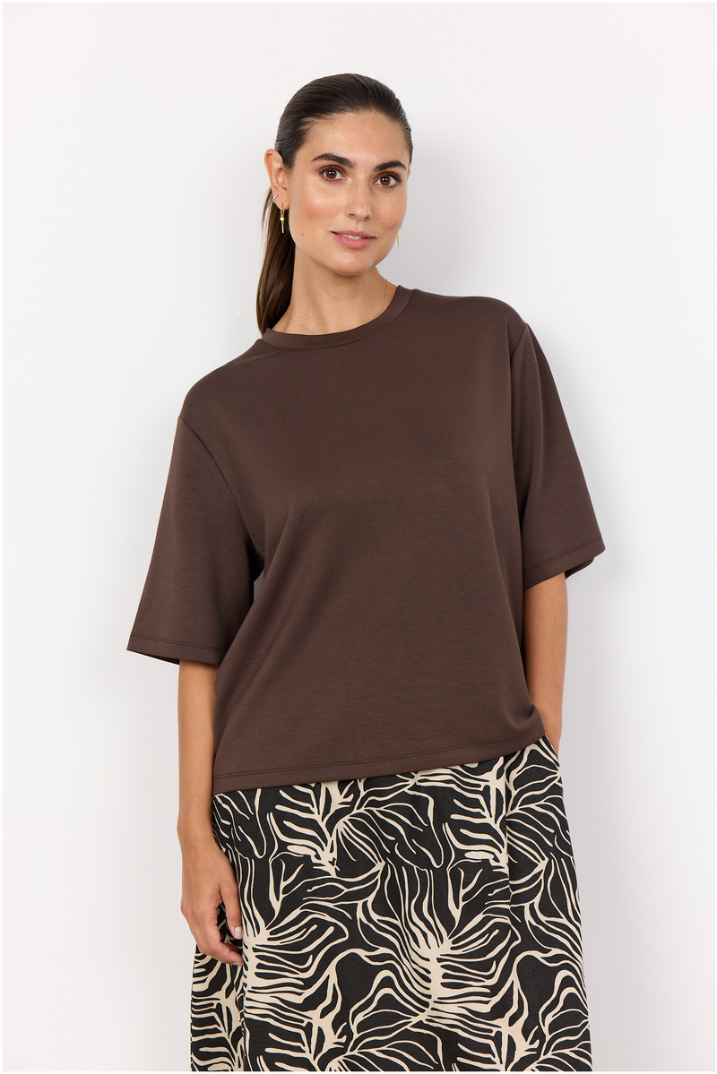 SOYACONCEPT Soft Blusenshirt Dunkelbraun
