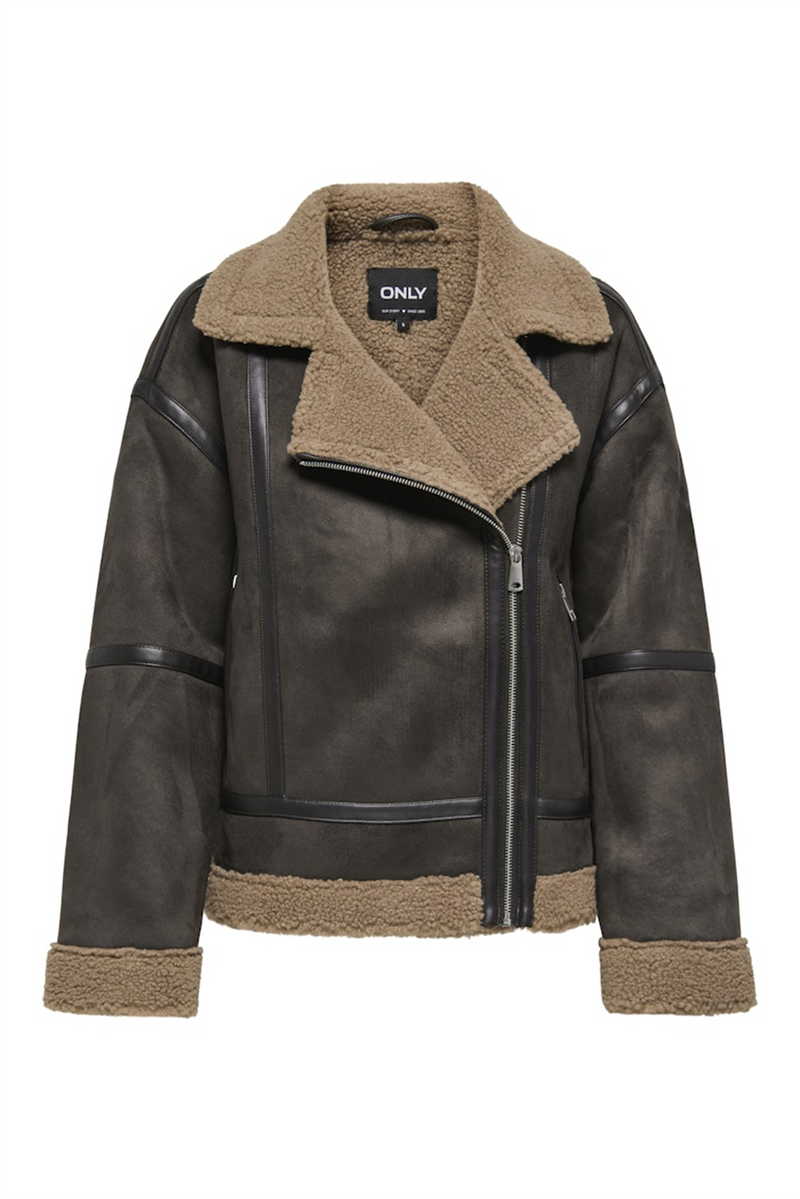 ONLY Oversize Jacke Chocolate Torte