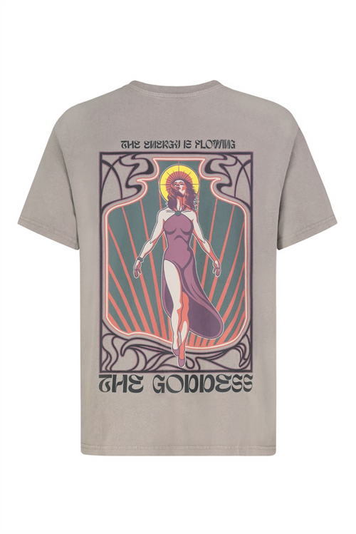 SUBLEVEL Backprint T-Shirt Dark Beige