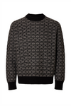 SELECTED HOMME Jacquard Pullover Black