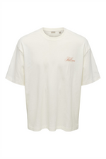 ONLY & SONS Relax Backprint T-Shirt Cloud Dancer