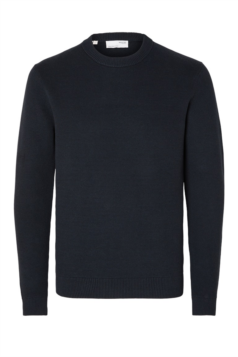 SELECTED HOMME Struktur Pullover Sky Captain