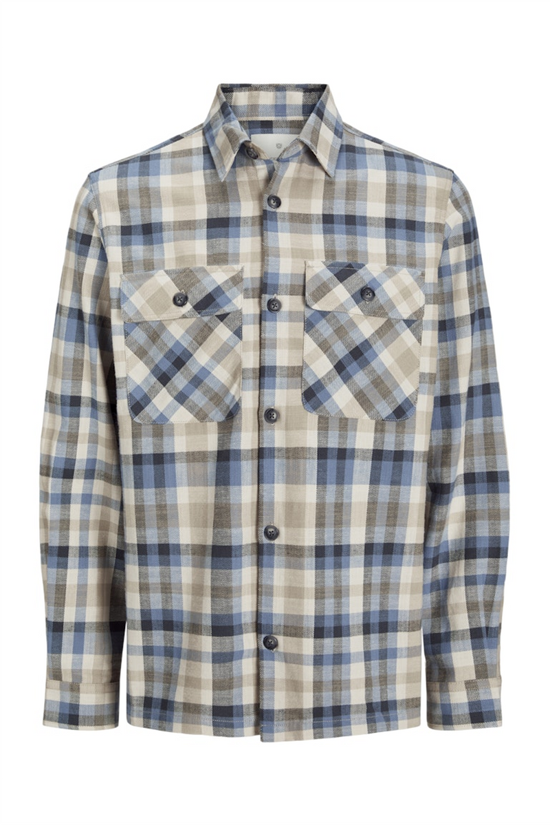 JACK & JONES Karo Overshirt Chambray Blue