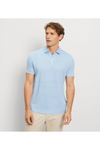 OLYMP Leinen Poloshirt Bleu