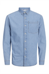 JACK & JONES Jeans Hemd Blue Denim