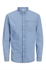JACK & JONES Jeans Hemd Blue Denim