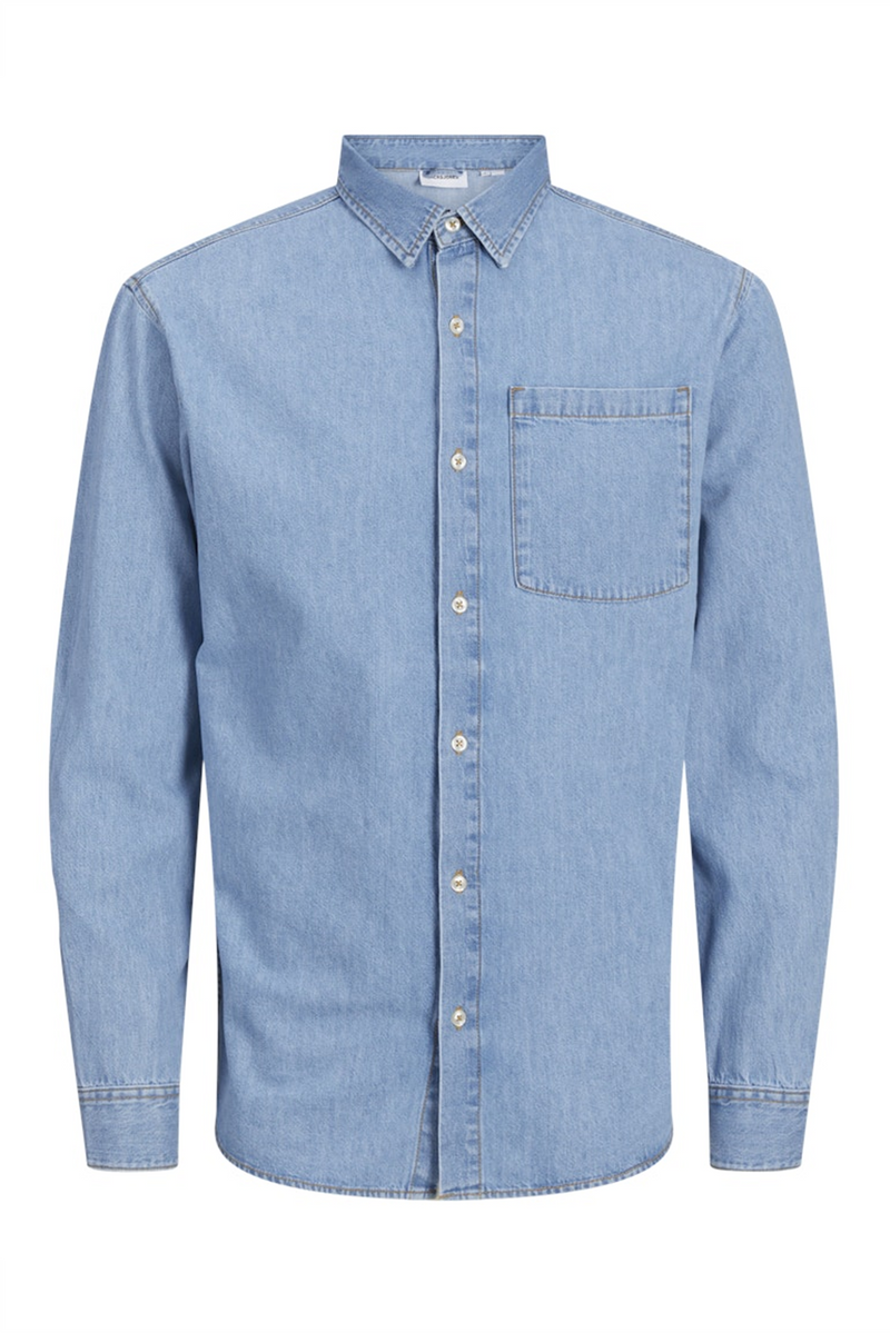 JACK & JONES Jeans Hemd Blue Denim