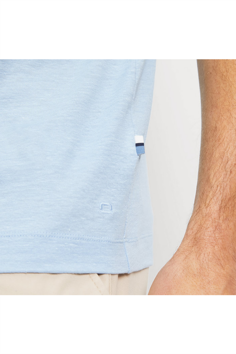 OLYMP Leinen Poloshirt Bleu