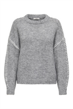 JDY Pullover Light Grey Melange