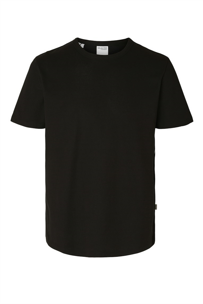 SELECTED HOMME Pique T-Shirt Black