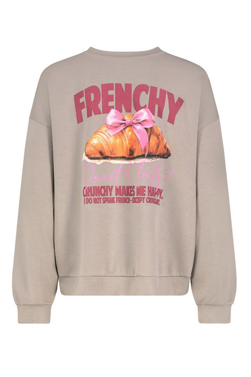 SUBLEVEL Backprint Soft Sweatshirt Dark Beige