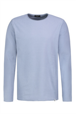 EIGHT 2 NINE Struktur Longsleeve Middle Blue