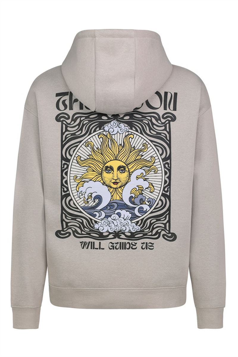 SUBLEVEL Backprint Hoodie Middle Beige