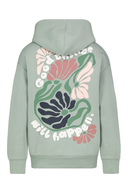 EIGHT 2 NINE Backprint Hoodie Light Green