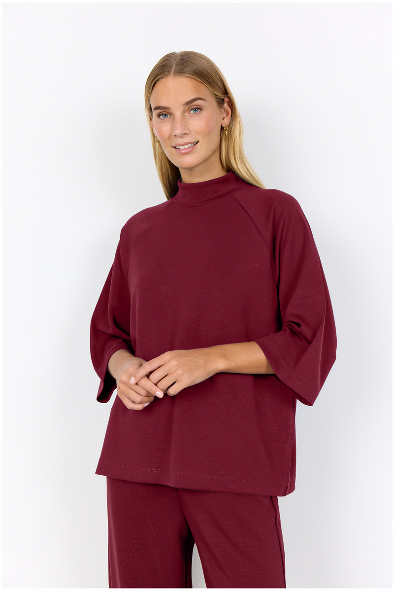 SOYACONCEPT Soft Blusenshirt Bordeaux