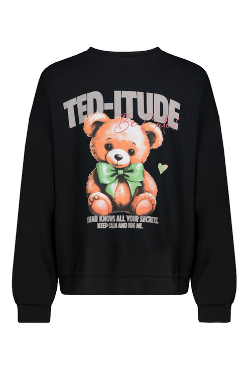 SUBLEVEL Backprint Soft Sweatshirt Dark Grey