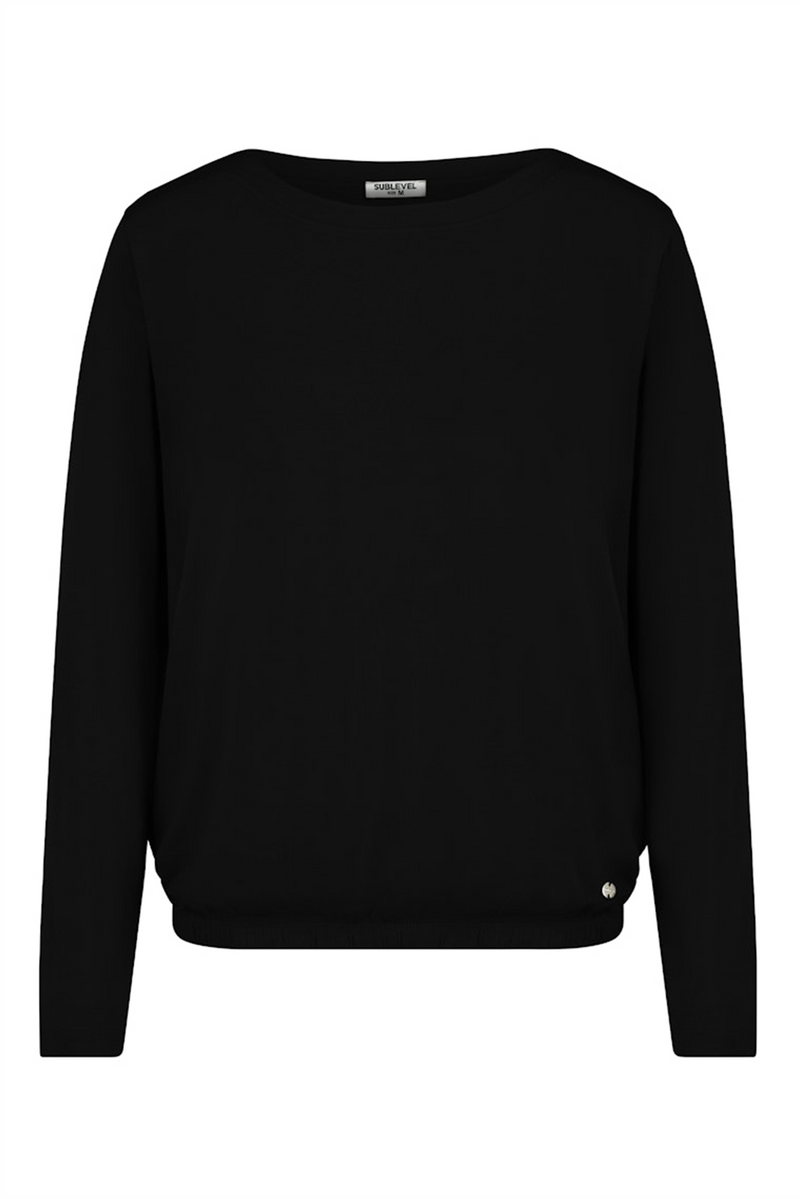 SUBLEVEL Langarm T-Shirt Black
