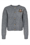 ONLY Teddy Strickjacke Medium Grey