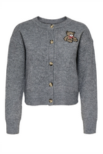ONLY Teddy Strickjacke Medium Grey