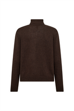 SOYACONCEPT Wolle Rollkragen Pullover Dunkelbraun