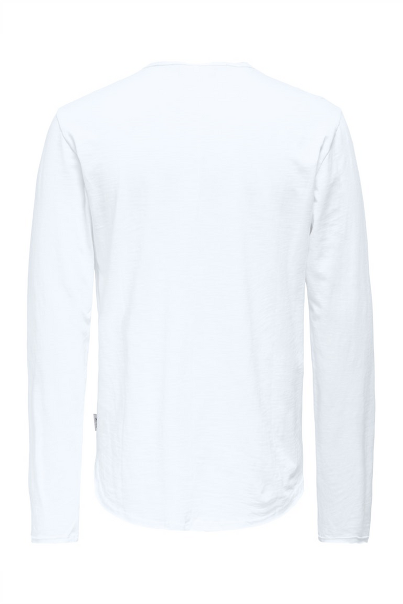 ONLY & SONS Longsleeve Bright White