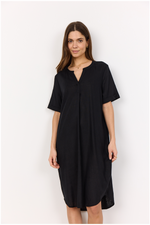 SOYACONCEPT Leinen Kleid Schwarz