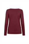SOYACONCEPT Basic Langarm T-Shirt Bordeaux