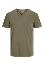 JACK & JONES Split T-Shirt Dusky Green