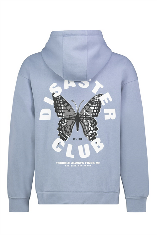 SUBLEVEL Backprint Hoodie Middle Blue