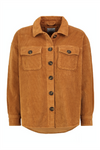 STITCH & SOUL Cord Overshirt Middle Brown