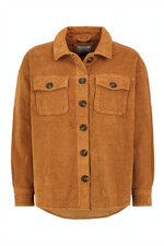 STITCH & SOUL Cord Overshirt Middle Brown