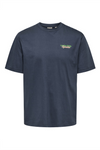 ONLY & SONS Backprint T-Shirt Blue Nights