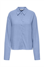 ONLY Leinen Bluse Bel Air Blue
