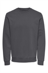 ONLY & SONS Sweatshirt Grey Pinstripe
